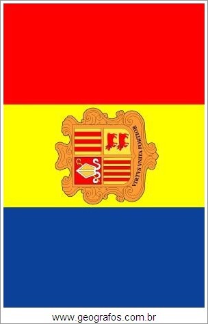 Bandeira do País Andorra