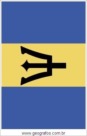Bandeira do País Barbados