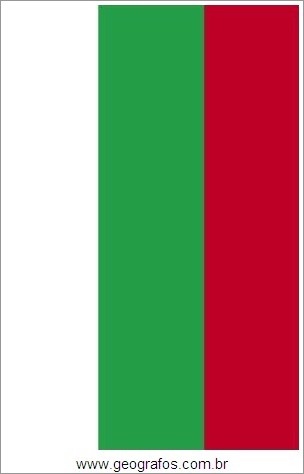 Bandeira do País Bulgária