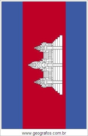 Bandeira do País Camboja