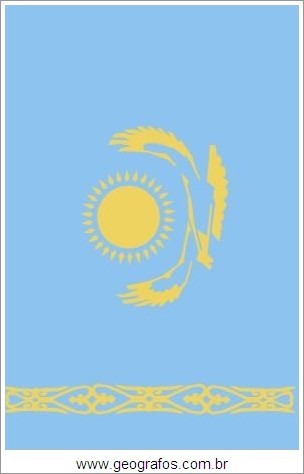 Bandeira do País Cazaquistão