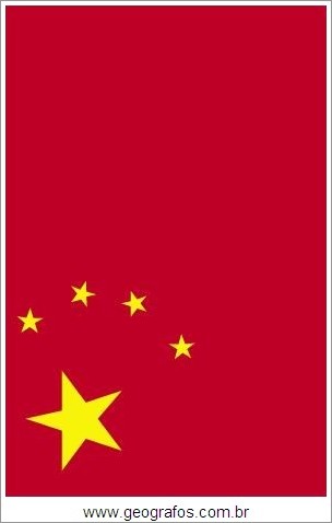 Bandeira do País China