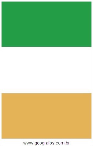 Bandeira do País Costa do Marfim