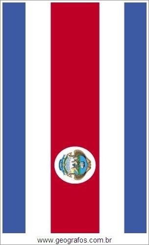 Bandeira do País Costa Rica