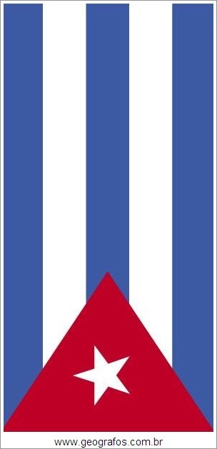 Bandeira do País Cuba