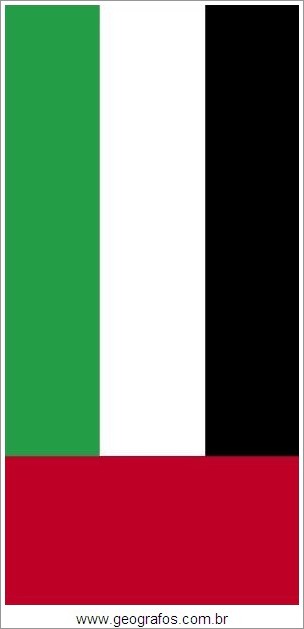 Bandeira do País Emirados Árabes Unidos