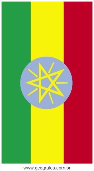 Bandeira do País Etiópia