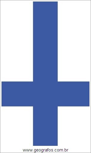 Bandeira do País Finlândia