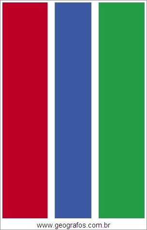 Bandeira do País Gâmbia