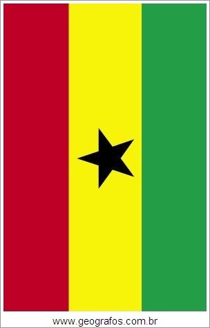 Bandeira do País Gana