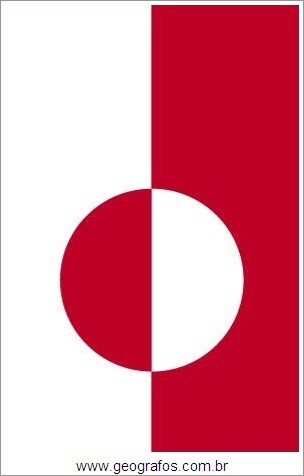 Bandeira do País Groenlândia