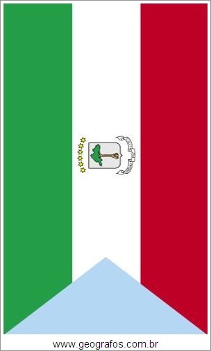 Bandeira do País Guine Equatorial