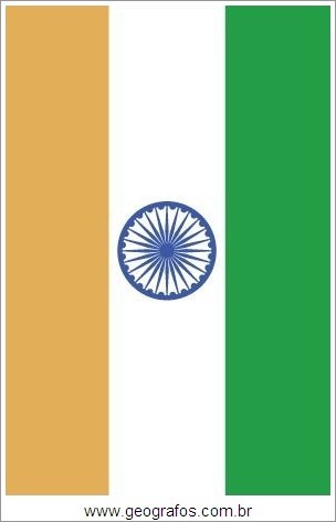 Bandeira do País Índia