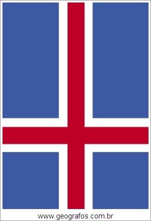 Bandeira do País Islândia