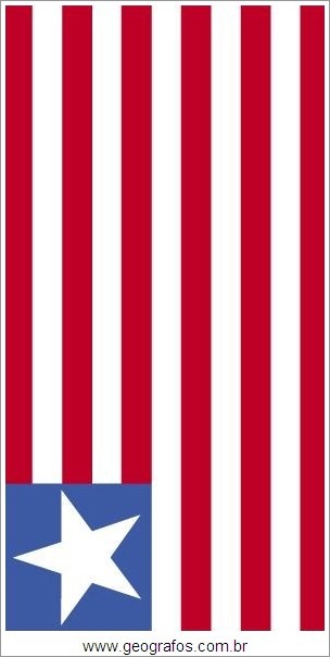Bandeira do País Libéria
