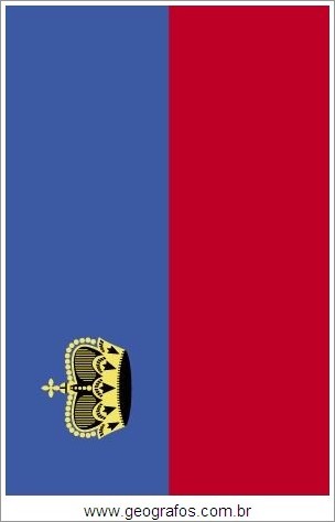 Bandeira do País Liechetenstein