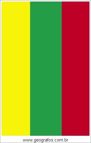 Bandeira do País Lituânia