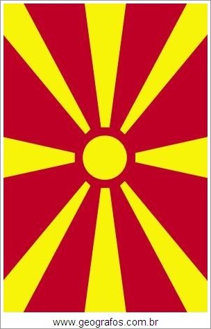 Bandeira do País Macedônia