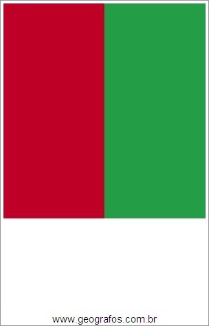 Bandeira do País Madagascar