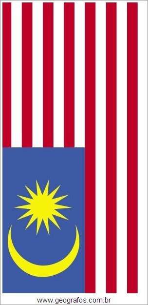 Bandeira do País Malásia