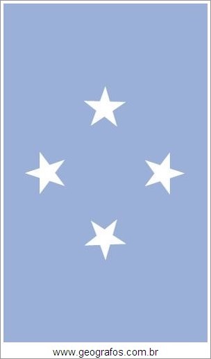 Bandeira do País Micronésia