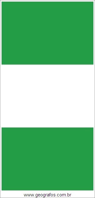 Bandeira do País Nigéria