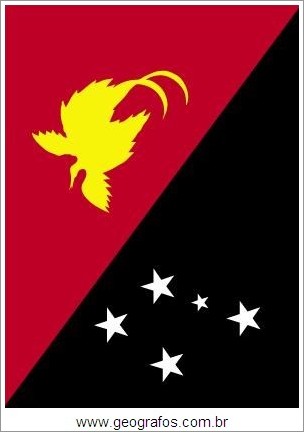 Bandeira do País Papua Nova Guine