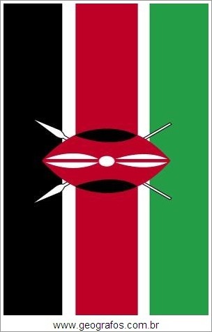 Bandeira do País Quênia