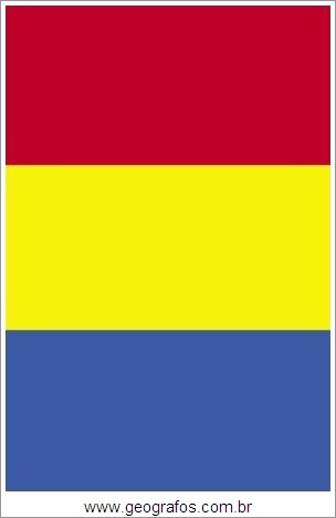 Bandeira do País Romênia