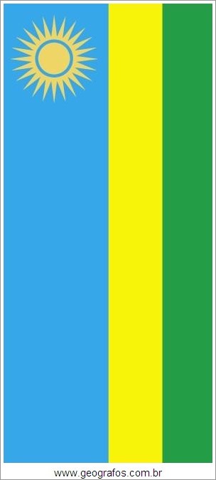 Bandeira do País Ruanda
