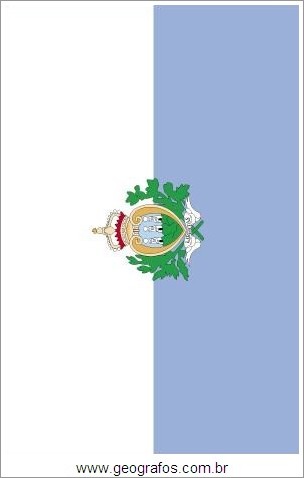Bandeira do País San Marino