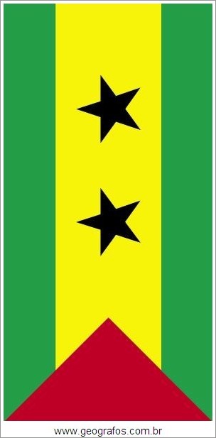 Bandeira do País São Tomé e Príncipe