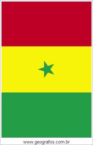 Bandeira do País Senegal