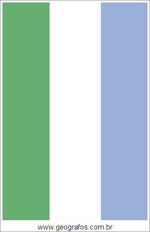 Bandeira do País Serra Leoa