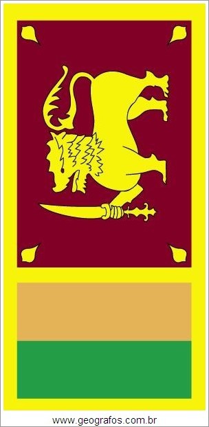 Bandeira do País Sri Lanka