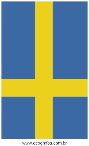 Bandeira do País Suécia