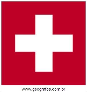 Bandeira do País Suiça