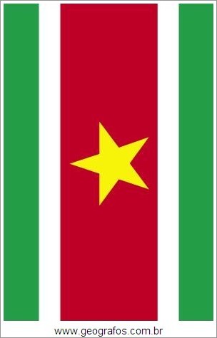 Bandeira do País Suriname