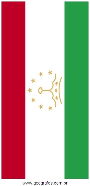 Bandeira do País Tadijiquistão