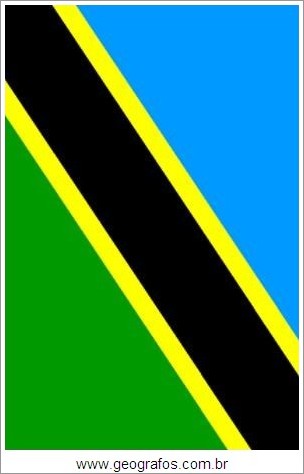 Bandeira do País Tanzânia