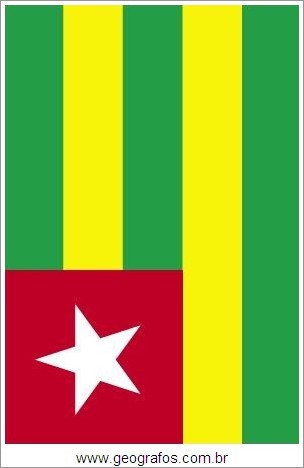 Bandeira do País Togo