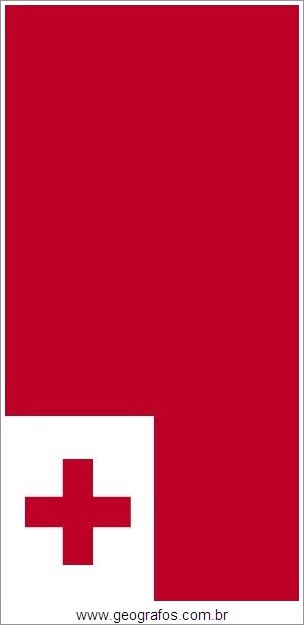 Bandeira do País Tonga