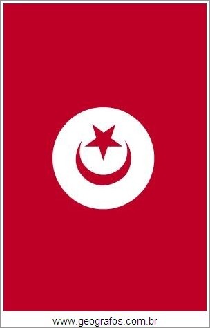 Bandeira do País Tunísia