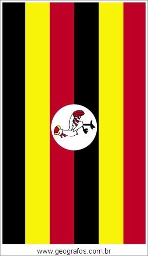 Bandeira do País Uganda
