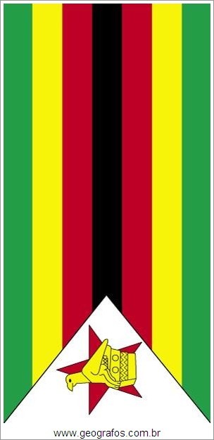 Bandeira do País Zimbábue