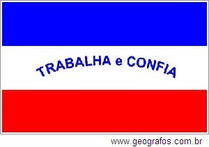 Bandeira do Estado Espírito Santo Localizado na Região Sudeste do Brasil