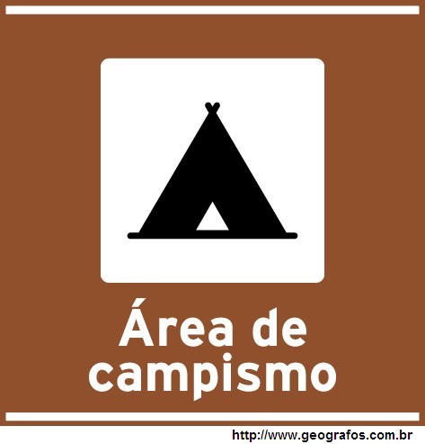 Placa Area Para Camping