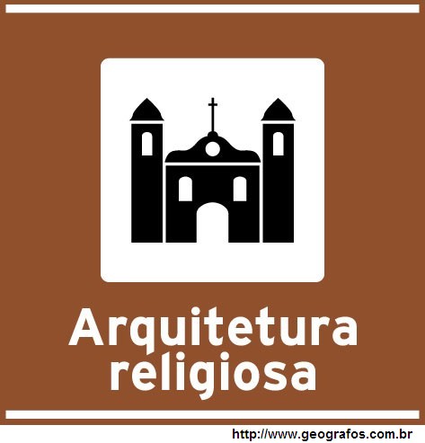 Placa Arquitetura Religiosa Atrativo Turístico