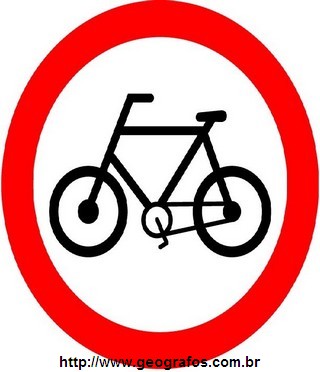 Placa Circulação Exclusiva De Bicicletas