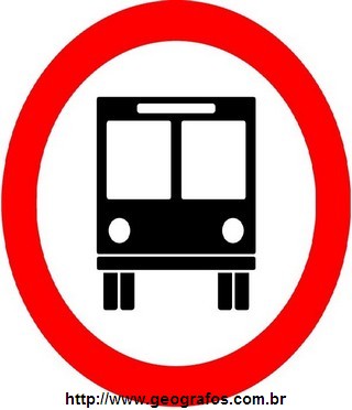 Placa Circulação Exclusiva De Ônibus